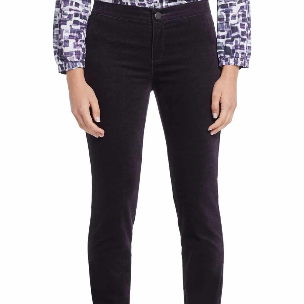 Nic + Zoe black velvet pants. Size 12.
